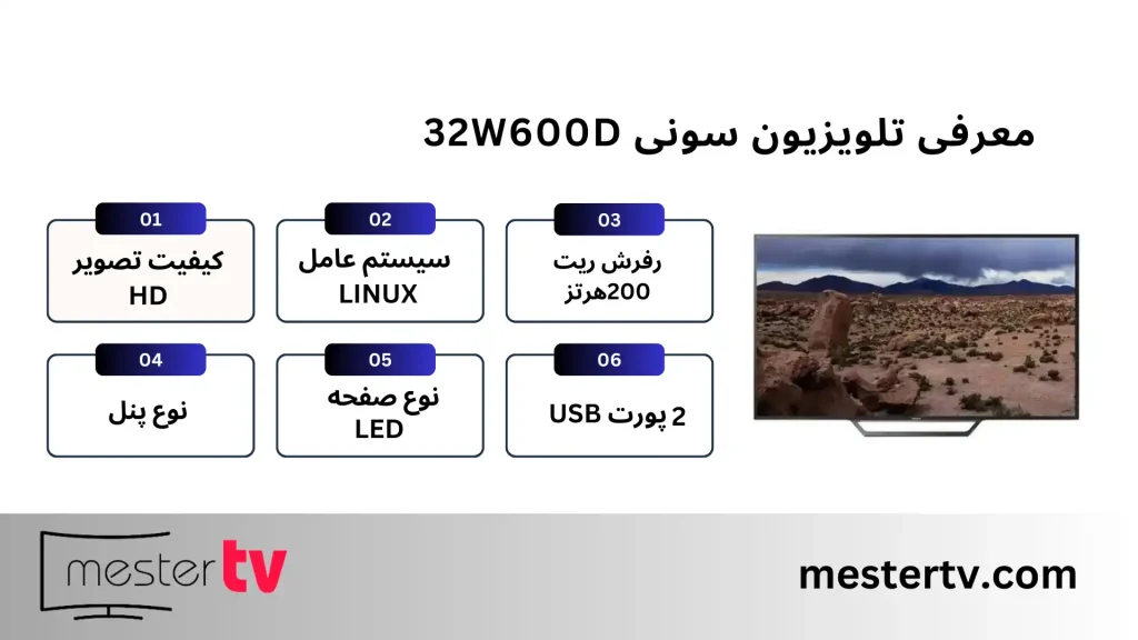 تلویزیون سونی 32W600D